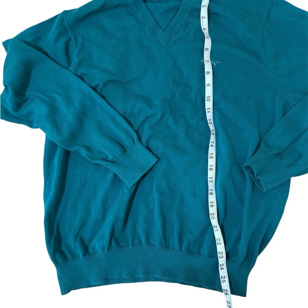 Greg Norman Collection Men's Blue V-Neck Sweater
